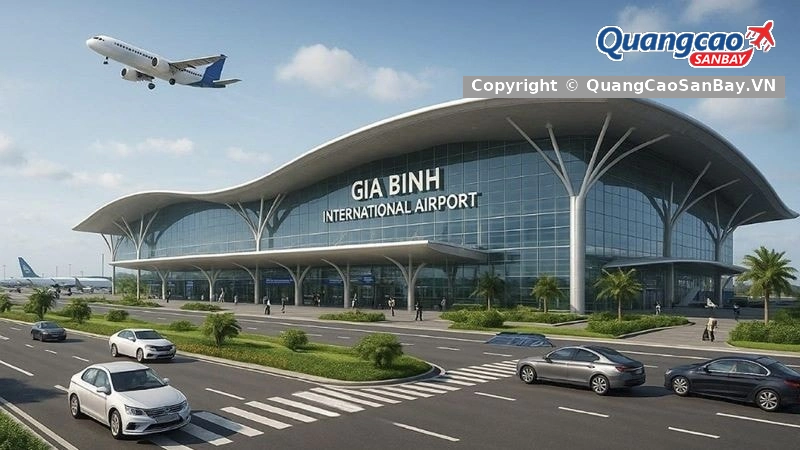 Phối cảnh Cảng Hàng không Quốc tế Gia Bình và Khu Thương mại Tự do 5.000ha