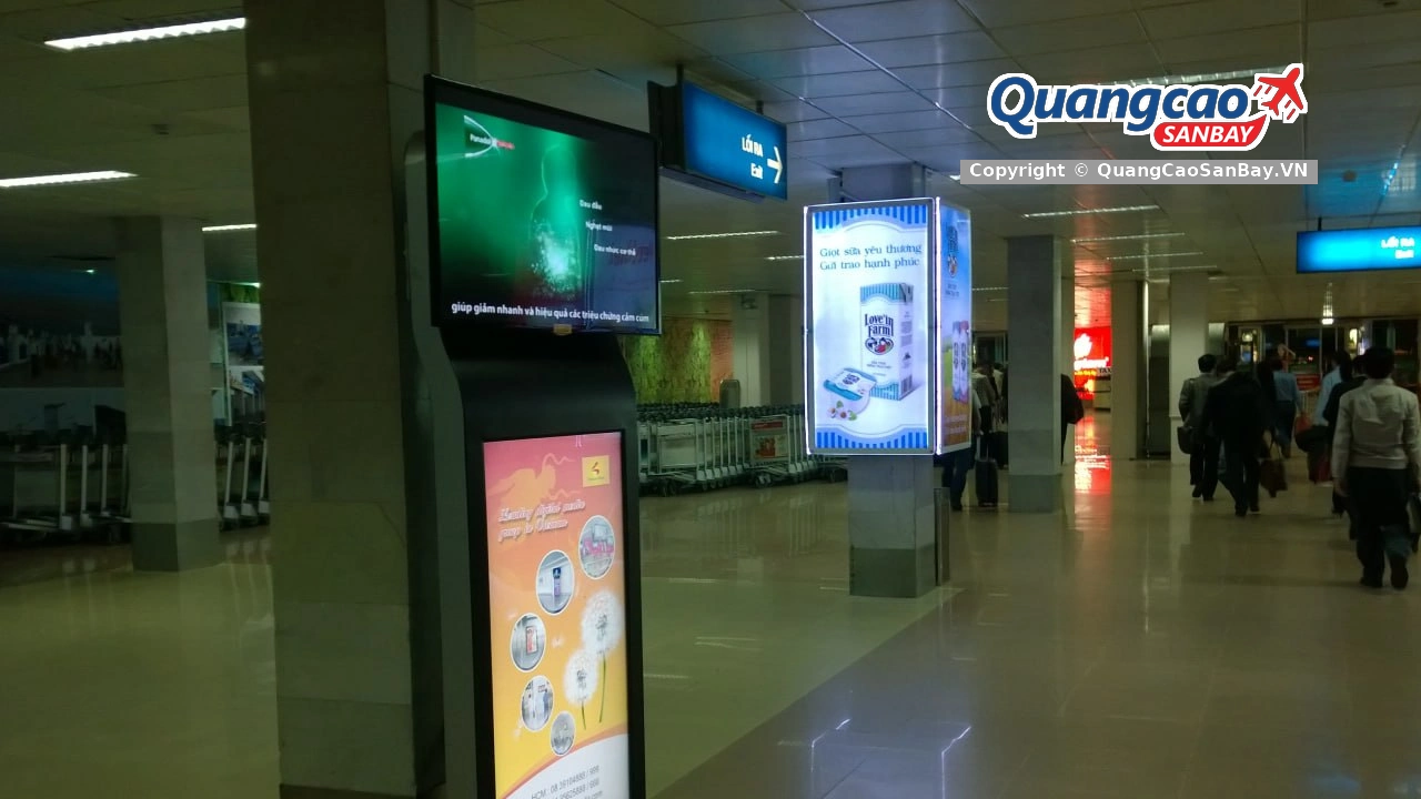 Quảng cáo OOH tại Sân bay Tân Sơn Nhất: Cập nhật mới nhất khu vực cách ly đến Nội địa – Update 03-2014
