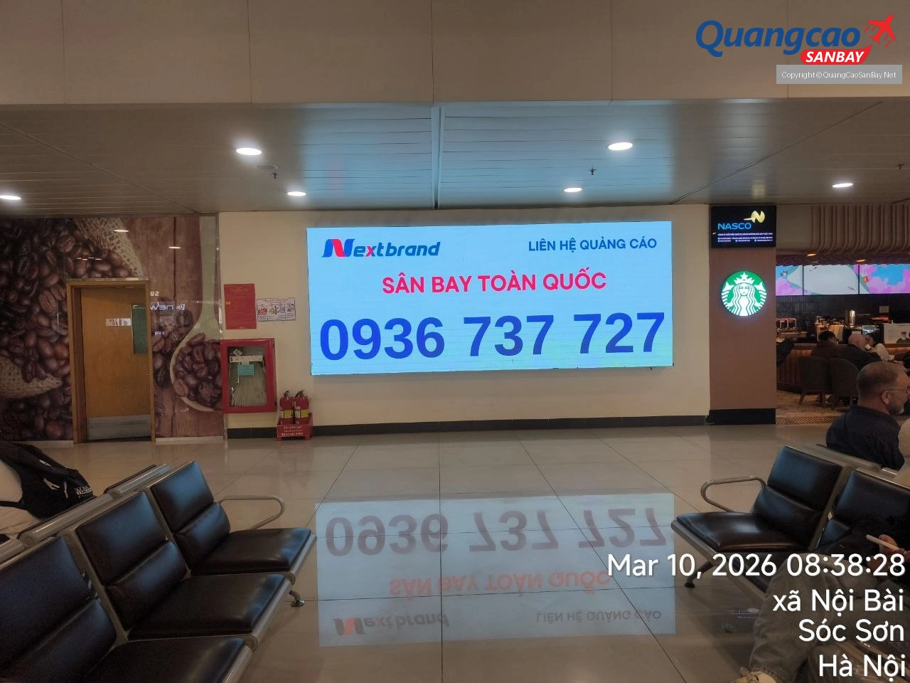 Quảng cáo OOH tại Sân bay Nội Bài thu hút ánh nhìn